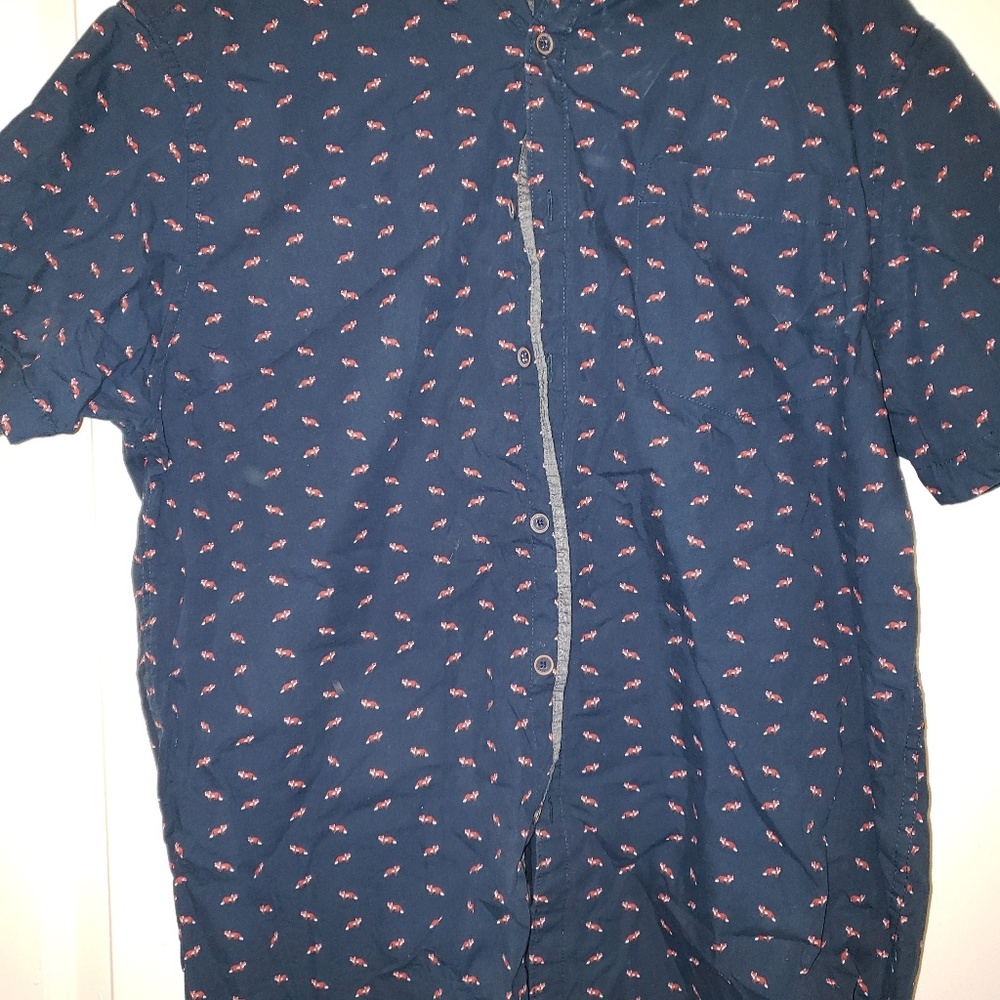 Super cute fox button up